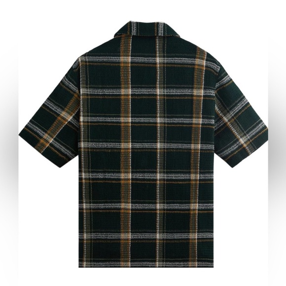 Kith Shadow Boxy Plaid Summer Knit Shirt SS23 “Stadium” Green Size Large - Picture 16 of 16